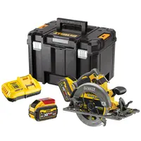 Акумулаторен ръчен циркуляр DeWALT  с 2 батерии и зарядно, 54/18 V, 3/9 Ah, ф 190 мм, 5800 об./мин, DCS579X2