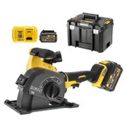 Фреза за канали в бетон DeWALT акумулаторна с 2 батерии и зарядно, 54/18 V, 2/6 Ah, 9000 об./мин, 125 мм, DCG200T2 - product - 004 DWT2757