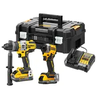 Комплект акумулаторни инструменти DeWALT  с 2 батерии и зарядно, DCD999, DCF850, 18 V, 1x1.7, 1x5 Ah, DCK2052H1E1T