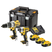 Комплект акумулаторни инструменти DeWALT  с 3 батерии и зарядно, DCF887, DCD996, 18 V, 5 Ah, DCK276P3T - product - 004 DWT2794