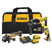 Комплект акумулаторни инструменти DeWALT  с 2 батерии и зарядно, DCH133, DCG405, DCF620, 18 V, 5 Ah, DCK304P2 - product - 004 DWT2796