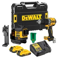 Комплект акумулаторни инструменти DeWALT  с 2 батерии и зарядно, DCD805, DCLE34031, 18 V, 2 Ah, DCK2095D2T