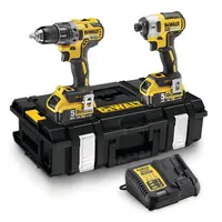 Комплект акумулаторни инструменти DeWALT  с 2 батерии и зарядно, DCD796, DCF887, 18 V, 5 Ah, DCK266P2