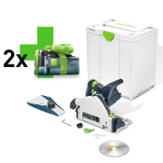Ръчен потапящ се циркуляр Festool акумулаторен с подарък с 2 батерии без зарядно, 18 V, 5 Ah, ф 160 мм, 2650-3800/5200 об./мин, TSC 55 KEB-Basic-5.0 - product - 004 FST1061 1