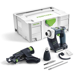 Винтоверт Festool акумулаторен с пълнител безчетков без батерия и зарядно без батерия и зарядно, 18 V, 18 Nm, 1/4", шестостен, Duradrive DWC 18-2500 Li-Basic