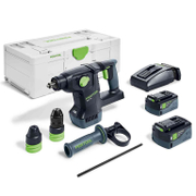 Перфоратор Festool акумулаторен  с 2 батерии и зарядно, SDS-plus, 18 V, 5 Ah, 2.6 J, 0-4350 уд./мин, KHC 18 5.0 EBI-Plus - product - 004 FST2823