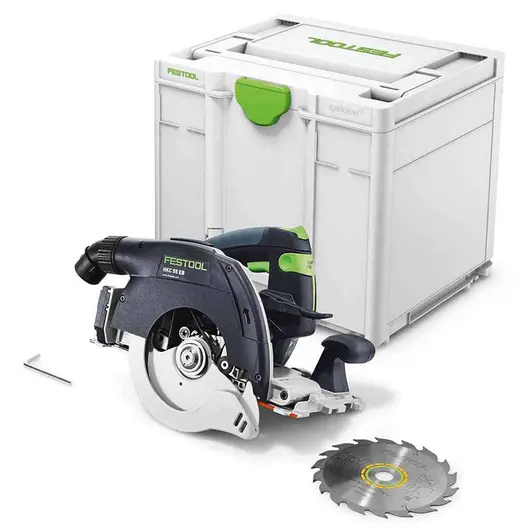 Акумулаторен ръчен циркуляр Festool  без батерия и зарядно, 18 V, ф 160 мм, 4500 об./мин, HKC 55 EB-Basic-5.0