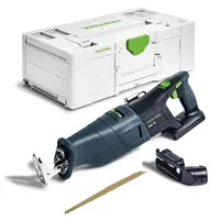 Саблен трион Festool акумулаторен безчетков  без батерия и зарядно, 18 V, 0-3000 хода/мин, 32 мм, RSC 18 EB-Basic