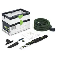 Акумулаторна прахосмукачка Festool за сухо почистване  без батерия и зарядно, 2x18 V, 2400 л/мин, 4.5 л, CTMC SYS I-Basic