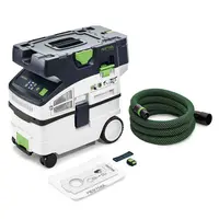 Акумулаторна прахосмукачка Festool за сухо и мокро почистване  без батерия и зарядно, 2x18 V, 3100 л/мин, 15 л, CTLC MIDI I-Basic