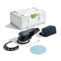 Акумулаторен орбитален шлайф Festool с плавно регулиране  без батерия и зарядно, 150 мм, 18 V, 6000-10 000 об./мин, ETSC 2 150-Basic