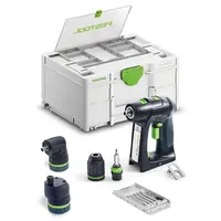 Акумулаторен винтоверт Festool с безчетков двигател  без батерия и зарядно, 18 V, 45 Nm, 1.5-13 мм, C 18 Basic-Set