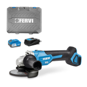 Акумулаторен ъглошлайф Fervi  с 1 батерия и зарядно, 20 V, 4 Ah, 125 мм, 8000 об./мин, FB20AG3AB-14B - product - 004 FRV2515
