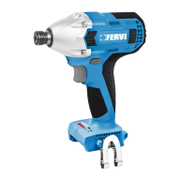 Акумулаторен ударен гайковерт Fervi с безчетков двигател  без батерия и зарядно, 20 V, 260 Nm, шестостен, 1/4, FB20IS3AB-K - product - 004 FRV2511