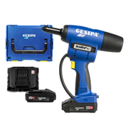 Акумулаторна нитачка за поп-нитове Gesipa  с 2 батерии и зарядно, 18 V, 2 Ah, 13 kN, 3-6 мм, AccuBird Pro CAS - product - 004 GSP2243