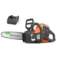 Акумулаторна резачка за дърва Husqvarna  с 1 батерия и зарядно, 36 V, 4 Ah, 30 см, 1/4 ", 1.1 мм, 68 звена, 215i Kit