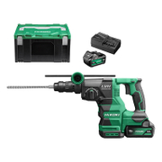 Перфоратор HiKOKI - Hitachi акумулаторен  с 2 батерии и зарядно, SDS-plus, 18 V, 5 Ah, 3.2 J, 0-4300 уд./мин, DH1826DA - product - 004 HTC 115