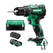 Акумулаторен винтоверт HiKOKI - Hitachi ударен  с 2 батерии и зарядно, 18 V, 5 Ah, 70 Nm, 1.5-13 мм, DV18DE - product - 004 HTC 130