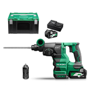 Перфоратор HiKOKI - Hitachi акумулаторен  с 2 батерии и зарядно, SDS-plus, 36 V, 2.5 Ah, 3.2 J, 0-4300 уд./мин, DH3628DC - product - 004 HTC 149