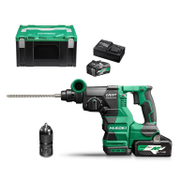 Перфоратор HiKOKI - Hitachi акумулаторен  с 2 батерии и зарядно, SDS-plus, 36 V, 4 Ah, 3.2 J, 0-4300 уд./мин, DH3628DC - product - 004 HTC 150