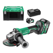 Акумулаторен ъглошлайф HiKOKI - Hitachi  с 2 батерии и зарядно, 36 V, 2.5 Ah, 125 мм, 10 000 об./мин, G3613DF - product - 004 HTC 186