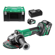 Акумулаторен ъглошлайф HiKOKI - Hitachi  с 2 батерии и зарядно, 36 V, 2.5 Ah, 150 мм, 3200-8000 об./мин, G3615DVF - product - 004 HTC 197