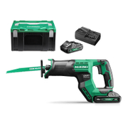 Саблен трион HiKOKI - Hitachi акумулаторен  с 2 батерии и зарядно, 18 V, 4 Ah, 0-3000 хода/мин, 29 мм, CR18DMA - product - 004 HTC 204