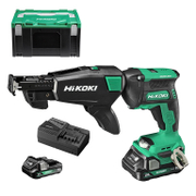 Акумулаторен винтоверт HiKOKI - Hitachi с безчетков двигател за сухо строителство  с 2 батерии и зарядно, 18 V, 2 Ah, 1/4, шестостен, W18DA - product - 004 HTC 209