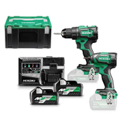 Комплект акумулаторни инструменти HiKOKI - Hitachi  с 2 батерии и зарядно, DS18DE, WH18DE, 36/18 V, 2.5/5 Ah, KC18DEWAZ - product - 004 HTC 226