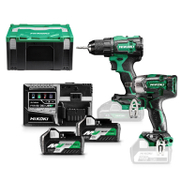 Комплект акумулаторни инструменти HiKOKI - Hitachi  с 2 батерии и зарядно, DS18DE, WR18DBDL2, 36/18 V, 2.5/5 Ah, KC18DEWDZ - product - 004 HTC 229