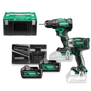 Комплект акумулаторни инструменти HiKOKI - Hitachi  с 2 батерии и зарядно, DS18DE, WR18DBDL2, 18 V, 5 Ah, KC18DEWEZ - product - 004 HTC 230