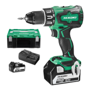 Акумулаторен винтоверт HiKOKI - Hitachi с безчетков двигател  с 2 батерии и зарядно, 18 V, 5 Ah, 70 Nm, 1.5-13 мм, DS18DBSL - product - 004 HTC1246