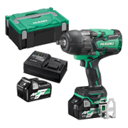 Акумулаторен гайковерт HiKOKI - Hitachi с безчетков двигател  с 2 батерии и зарядно, 36 V, 2.5 Ah, 1050 Nm, квадрат, 1/2, WR36DB-WR - product - 004 HTC1419