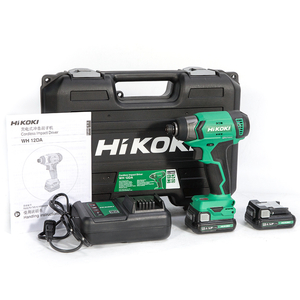 Гайковерт акумулаторен HiKOKI - Hitachi с колекторен двигател с 2 батерии и зарядно, 12 V, 2.5 Ah, 110 Nm, 110 Nm, шестостен, 1/4", WH12DA
