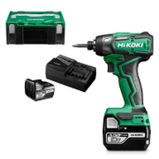 Акумулаторен гайковерт HiKOKI - Hitachi с безчетков двигател  с 2 батерии и зарядно, 18 V, 5 Ah, 140 Nm, шестостен, 1/4, WH18DD - product - 004 HTC1859
