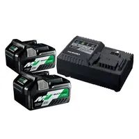 Акумулаторна батерия HiKOKI - Hitachi Li-Ion със зарядно у-во  36/18 V, 4/8 Ah, 2 бр., UC18YSL3-WFZ