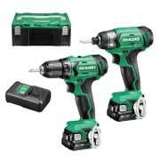 Комплект акумулаторни инструменти HiKOKI - Hitachi  с 2 батерии и зарядно, WH12DA, DS12DA, 12 V, 2.5 Ah, KC12DA - product - 004 HTC1926