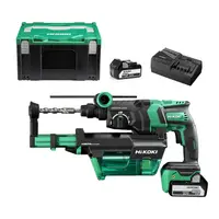 Акумулаторен перфоратор HiKOKI - Hitachi с безчетков двигател  с 2 батерии и зарядно, SDS-plus, 18 V, 5 Ah, 3.2 J, 0-4300 уд./мин, DH18DPC