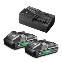 Акумулаторна батерия HiKOKI - Hitachi Li-Ion със зарядно у-во  18 V, 4 Ah, 2 бр., UC18YFSL-WEZ
