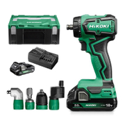 Акумулаторен винтоверт HiKOKI - Hitachi с безчетков двигател  с 2 батерии и зарядно, 18 V, 2 Ah, 55 Nm, 1.5-13 мм, DS18DDQ - product - 004 HTC2344