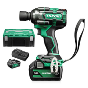Акумулаторен гайковерт HiKOKI - Hitachi с безчетков двигател  с 2 батерии и зарядно, 18 V, 5 Ah, 345 Nm, квадрат, 1/2, WR18DH - product - 004 HTC2367