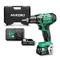 Акумулаторен винтоверт HiKOKI - Hitachi ударен  с 2 батерии и зарядно, 12 V, 2.5 Ah, 38 Nm, 0.8-10 мм, DV12DA