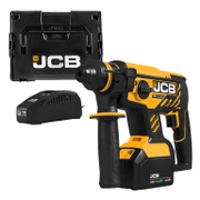 Перфоратор JCB акумулаторен  с 1 батерия и зарядно, SDS-plus, 18 V, 4 Ah, 1.7 J, 0-4500 уд./мин, 18BLRH-4X-E - product - 004 JCM 101