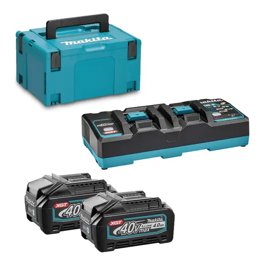 Акумулаторна батерия Makita Li-Ion със зарядно у-во  40 V, 4 Ah, 2 бр., 191U00-8