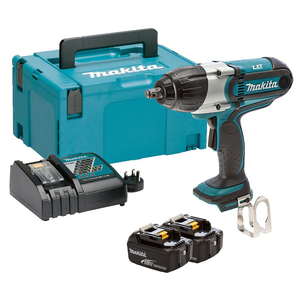 Гайковерт Makita акумулаторен ударен 18 V, 3 Ah, 440 Nm, 1/2", DTW450RFJ