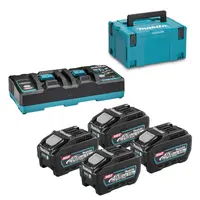 Акумулаторна батерия Makita Li-Ion със зарядно у-во  40 V, 5 Ah, 4 бр., 191U42-2