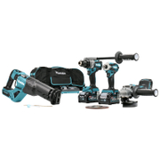 Комплект акумулаторни инструменти Makita  с 2 батерии и зарядно, DF001G, TD001G, GA005G, JR001G, 40 V, 4 Ah, DK0126G401 - product - 004 MKT 282
