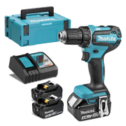 Акумулаторен винтоверт Makita с безчетков двигател  с 3 батерии и зарядно, 18 V, 3 Ah, 50 Nm, 1.5-13 мм, DDF485RF3J - product - 004 MKT 283