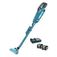 Акумулаторна прахосмукачка Makita за сухо почистване  с 2 батерии и зарядно, 40 V, 2 Ah, 1200 л/мин, 0.33 л, CL002GA102