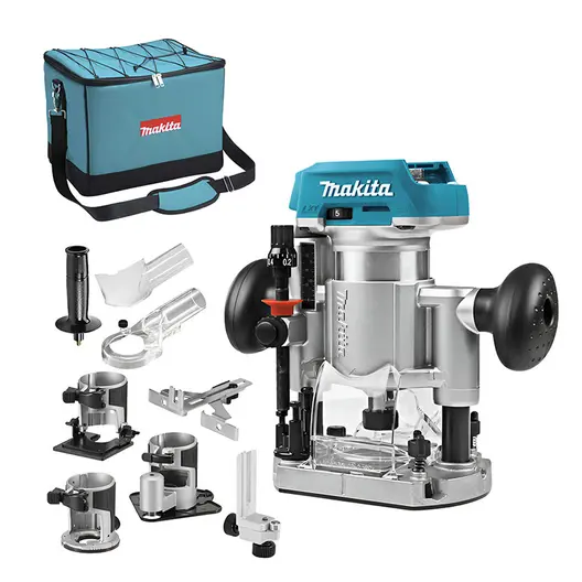 Акумулаторна оберфреза Makita  без батерия и зарядно, 18 V, 10 000-30 000 об./мин, ф 6-8 мм, DRT50ZX3
